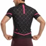 Camisa de Ciclismo ERT Classic Preta e Rosa