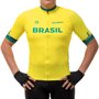 Camisa de Ciclismo ERT New Elite Brasil Amarela