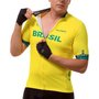 Camisa de Ciclismo ERT New Elite Brasil Amarela