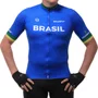 Camisa de Ciclismo ERT New Elite Brasil Azul
