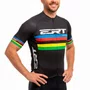 Camisa de Ciclismo ERT New Elite Racing Campeão Mundial Preta