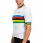Camisa de Ciclismo ERT Premium Campeão Mundial Branca