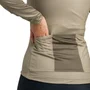 Camisa de Ciclismo Free Force Basic Mascavo Manga Longa Feminina Bege