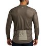 Camisa de Ciclismo Free Force Basic Mousse Manga Longa Marrom