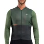 Camisa de Ciclismo Furbo Euro Invicta Manga Longa Verde