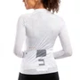 Camisa de Ciclismo Furbo Lily Slim Manga Longa Feminina Branca