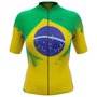 Camisa de Ciclismo Marcio May Bandeira Brasil Feminina