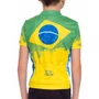 Camisa de Ciclismo Marcio May Bandeira Brasil Infantil Camisa de Ciclismo Marcio May Bandeira Brasil Infantil