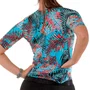 Camisa de Ciclismo Marcio May Funny Feminino Azul Floral