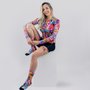 Camisa de Ciclismo Marcio May Funny Premium Feminina Floral