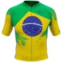 Camisa de Ciclismo Marcio May Sport Brasil Verde e Amarelo