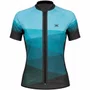 Camisa de Ciclismo Mattos Racing Bike II Feminina Azul e Verde