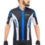 Camisa de Ciclismo Refactor Adventure Preta e Azul