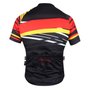 Camisa de Ciclismo SportXtreme Alemanha Preta e Vermelha