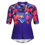 Camisa de Ciclismo SportXtreme Califórnia Slim Feminina Roxa e Laranja