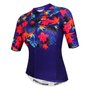 Camisa de Ciclismo SportXtreme Califórnia Slim Feminina Roxa e Laranja
