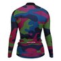 Camisa de Ciclismo SportXtreme cargo Slim Manga Longa Feminina Verde e Rosa