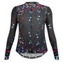 Camisa de Ciclismo SportXtreme Confetti Slim Manga Longa Feminina Preta