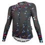 Camisa de Ciclismo SportXtreme Confetti Slim Manga Longa Feminina Preta