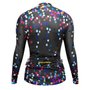 Camisa de Ciclismo SportXtreme Confetti Slim Manga Longa Feminina Preta