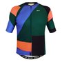 Camisa de Ciclismo SportXtreme Detroit Slim Verde e Azul
