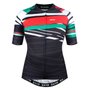 Camisa de Ciclismo SportXtreme Itália Slim Feminina Preto e Vermelha