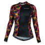 Camisa de Ciclismo SportXtreme Trace Slim Manga Longa Feminina Preta