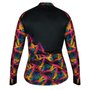 Camisa de Ciclismo SportXtreme Trace Slim Manga Longa Feminina Preta