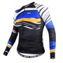 Camisa de Ciclismo SportXtreme Uruguai Slim Manga Longa Feminina Preta e Azul