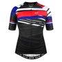Camisa de Ciclismo SportXtreme USA Slim Feminina Preta e Vermelha
