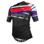 Camisa de Ciclismo SportXtreme USA Slim Feminina Preta e Vermelha