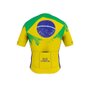 Camisa de Ciclismo Marcio May Sport Brasil Verde e Amarelo