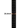 Canote Selim de Bicicleta Selim Black Orange Aero Uranium 350mm