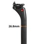 Canote Selim de Bicicleta Selim Black Orange Aero Uranium 350mm