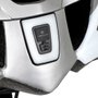 Capacete de Ciclismo Absolute Wild Flash USB Branco e Prata