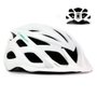 Capacete de Ciclismo Absolute Luna Flash USB Branco