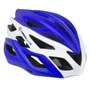 Capacete de Ciclismo Absolute Wild Flash USB Branco e Azul