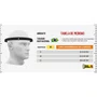 Capacete de Ciclismo Absolute Wild Flash USB Branco e Azul