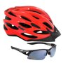 Capacete de Ciclismo IMS Racing Ellite + Óculos Atrio Attack Silver Chrome