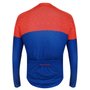 Camisa de Ciclismo SportXtreme Voltz Slim Manga Longa Vermelho e Azul