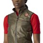 Colete de Ciclismo Corta Vento Castelli Aria Feminino Marrom