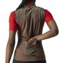 Colete de Ciclismo Corta Vento Castelli Aria Feminino Marrom