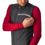Colete de Ciclismo Corta Vento Castelli Squadra Stretch Preto