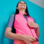 Colete de Ciclismo Corta Vento Marcio May New Race Rosa Feminino