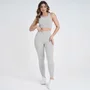 Conjunto Fitness Marcio May Top + Legging Firenze Cinza