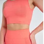Conjunto Fitness Marcio May Top + Shorts Romilla Laranja