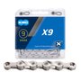 Corrente de Bicicleta KMC X9 Padrão Shimano/Sram 9 vel