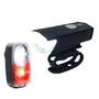 Farol de Bicicleta Leão Led USB 300 Lúmens + Sinalizador Traseiro Atrio Led USB 20 Lúmens