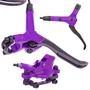 Freio de Bicicleta GTA Hidráulico Dianteiro e Traseiro com Disco Roxo