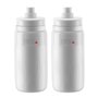 Garrafa de Ciclismo Elite Fly Tex Branco 550ml 2 Unidades